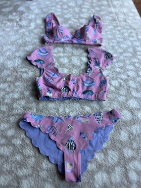 Marysia Dawn Shell Print Bikini Swim Lot sz. XS
